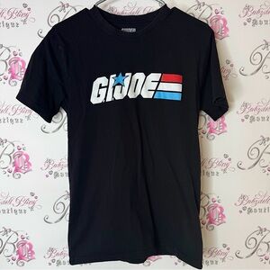 Hasbro G.I. Joe Black Tee tshirt logo graphic stretchy shirt top blue red